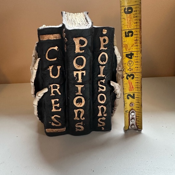 Skeleton Book Halloween Spooky Spells Decor - Picture 4 of 6